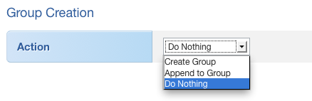 No [Group] will be generated